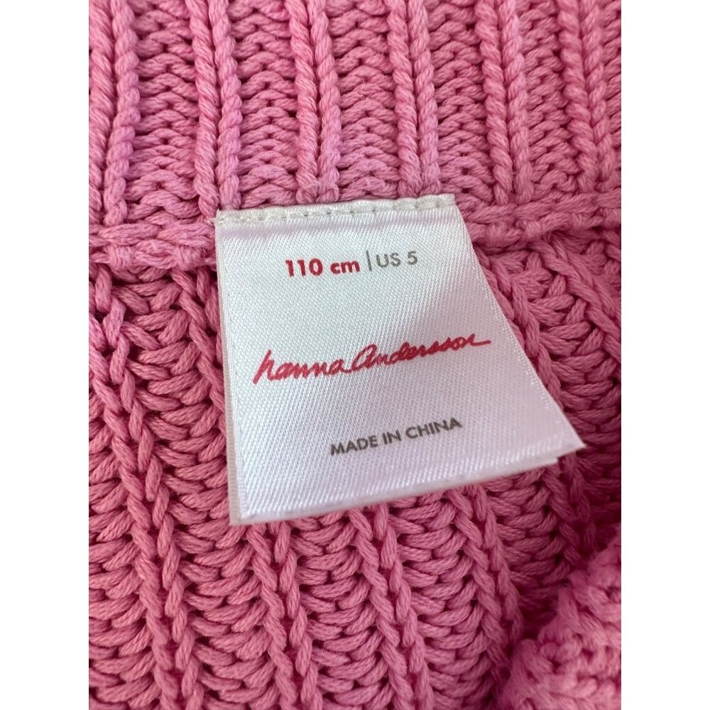 Hanna Andersson Pink Ribbed Button Cardigan - Picture 5 of 7